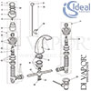 Ideal Standard Tratto Bidet Mixer Pop-Up Waste Tap Spare Parts